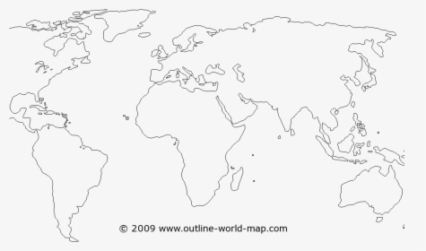 Transparent Thailand Map Clipart - World Map Outline Png, Png Download, Transparent PNG