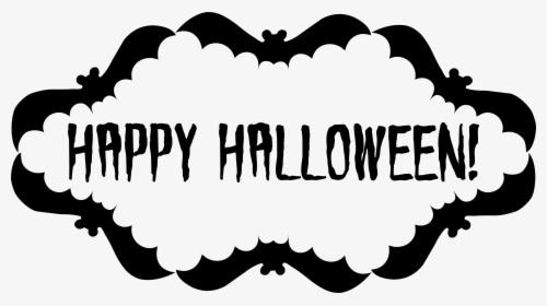 Halloween Clip Art Black And White, HD Png Download, Transparent PNG