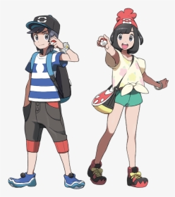 Pokémon Sun & Moon Characters - Pokemon Sun Moon Protagonist, HD Png Download, Transparent PNG