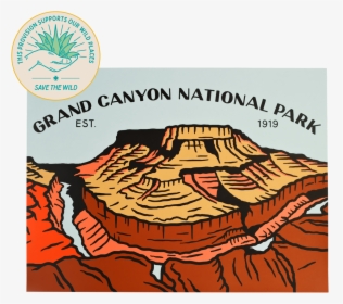 Vintage Grand Canyon National Park Poster, HD Png Download ...