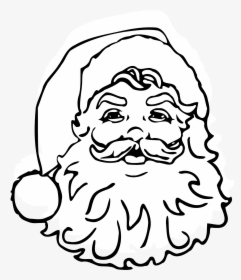 Santa Claus Clip Art Black - Christmas Printable Santa Claus, HD Png Download, Transparent PNG