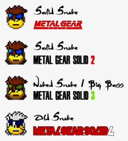 Metal Gear Solid Emoji, HD Png Download, Transparent PNG