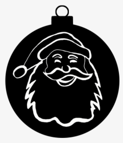 Christmas Ornament Santa Claus - Christmas Silhouettes, HD Png Download, Transparent PNG