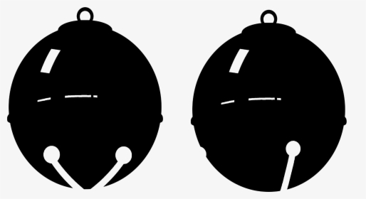 Silhouette,monochrome Photography,black - Clipart Jingle Bell Black And White, HD Png Download, Transparent PNG