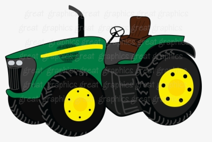 Transparent Tractor Clip Art - Johndeere Tractor Clip Art, HD Png Download, Transparent PNG