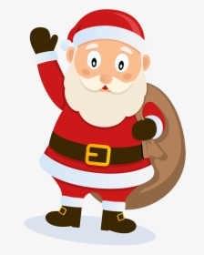 Graphic Black And White Download Customisable Santa - Father Christmas Transparent Clipart, HD Png Download, Transparent PNG