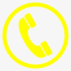 Phone Icon Png Transparent -call Logo Png Yellow, Transparent - Phone Icon Green Png, Png Download, Transparent PNG