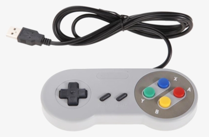 Gray Retrolink Snes Usb Wired Classic Joystick Gamepad - Game Controller, HD Png Download, Transparent PNG