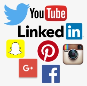 Social Media Icon Png Transparent - Transparent Background Social Media Icons Png, Png Download, Transparent PNG