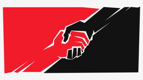 Anarchosyndicalistflag - Anarcho Syndicalist Flag Hands, HD Png Download, Transparent PNG