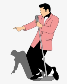 Png Of A Singer - Dancing Animated Elvis Gif, Transparent Png, Transparent PNG