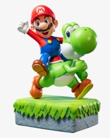 Mario And Yoshi Statue, HD Png Download, Transparent PNG