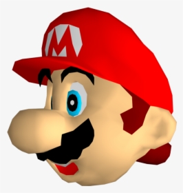 Mario Head Png - Mario 64 Head Png, Transparent Png, Transparent PNG