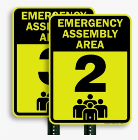 Drill Clipart Tornado Drill - Emergency Rally Point Sign, HD Png Download, Transparent PNG