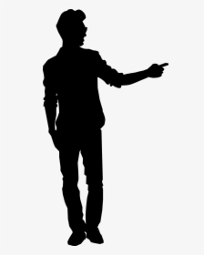Man Pointing Png - Man Pointing Silhouette Png, Transparent Png, Transparent PNG