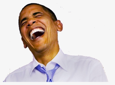 Transparent Barack Obama Face Png - Obama Laughing, Png Download, Transparent PNG