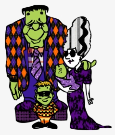 Frankenstein Dibujo De La Familia Kid Clipart - Halloween Frankenstein Photo Clipart, HD Png Download, Transparent PNG