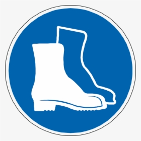 Foot Protection, Boots, Blue, Sign, Symbol, Icon - Equipement De Protection Individuelle Chaussures, HD Png Download, Transparent PNG