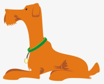 Sitting Dog Clipart Png Download - Cartoon Dog Sitting .png, Transparent Png, Transparent PNG