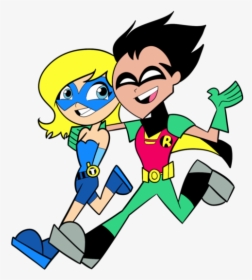 Robin And Terra Looking Happy-ppu9824 - New Titan Teen Titans Go, HD Png Download, Transparent PNG