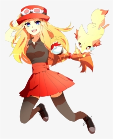 Pokemon Xy Serena Fanart Sai Png Version - Serena Pokemon Fan Art, Transparent Png, Transparent PNG