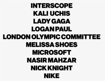 Interscope Kali Uchis Lady Gaga Logan Paul London Olympic - Symmetry, HD Png Download, Transparent PNG