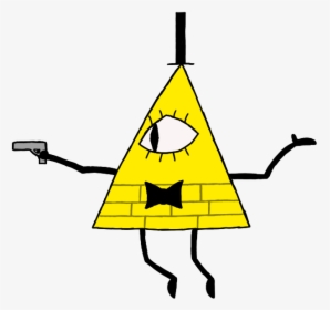 Bill Cipher With A Gun, HD Png Download, Transparent PNG
