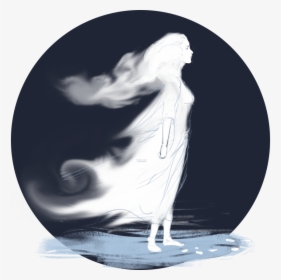 Picture Of The Ghost - Sad Ghost Girl Art, HD Png Download, Transparent PNG