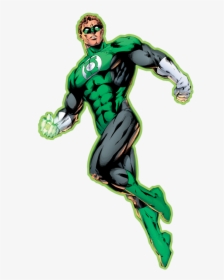 Cartoon Superhero Green Lantern, HD Png Download, Transparent PNG