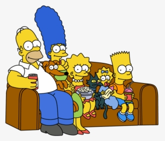 Thumb Image - Simpsons On The Couch, HD Png Download, Transparent PNG