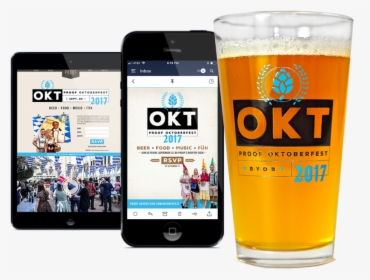 Oktoberfest - Pint Glass, HD Png Download, Transparent PNG