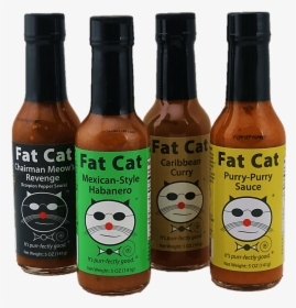 Fat Cat Hot Sauce Sampler Pack - Cats Meow Hot Sauce, HD Png Download, Transparent PNG