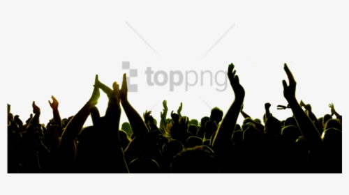Transparent Rock Hand Png - Concert Crowd Png, Png Download, Transparent PNG