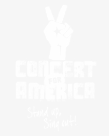 Concertforamerica Logotag White 20170106 - Concert For America, HD Png Download, Transparent PNG