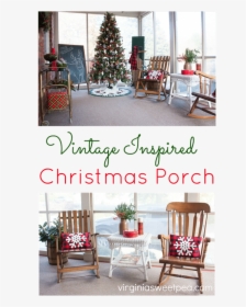 Christmas Rocking Chairs On Porch, HD Png Download, Transparent PNG