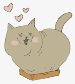Lazy Fat Cat Messages Sticker-5 - Cartoon, HD Png Download, Transparent PNG