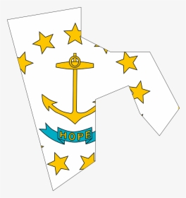 Rhode Island State Usa Free Picture - Rhode Island Map Flag, HD Png Download, Transparent PNG
