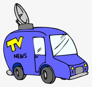 News Reporter Van Clipart - Clip Art, HD Png Download, Transparent PNG
