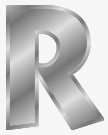 Silver Letters Png - Letter R In Gold, Transparent Png, Transparent PNG
