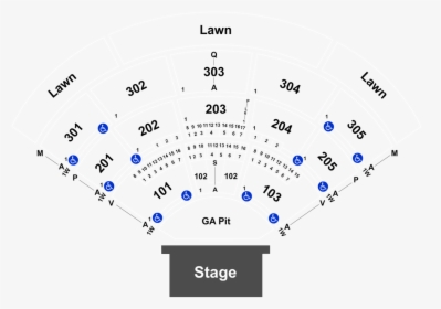 North Island Credit Union Amphitheatre Seating Chart, HD Png Download, Transparent PNG