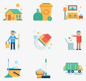 Housekeeper Icon Packs - Cleaning Vector Png, Transparent Png, Transparent PNG