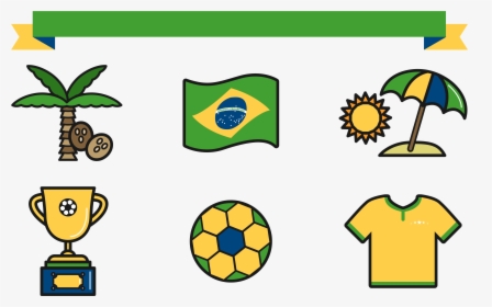 Rio Clipart Olympic Flag - Adornos De Brasil, HD Png Download, Transparent PNG
