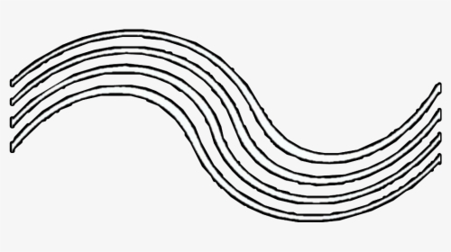 #wave #waveline #lines #line #white #overlay #icon - Line Art, HD Png Download, Transparent PNG