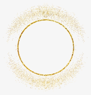 #circle #round #gold #frame #glitter #geometric #border - Circle, HD Png Download, Transparent PNG