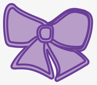 Purple Cheer Bow Transparent Clipart, HD Png Download, Transparent PNG