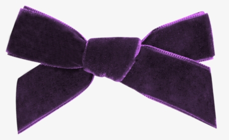 Image Of Royal Purple French Velvet Petit Bow Clip - Satin, HD Png Download, Transparent PNG