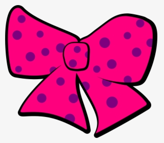 Bow, Ribbon, Girl, Present, Pink, Purple, Dots, Fashion - Minnie Mouse Pink Ribbon, HD Png Download, Transparent PNG