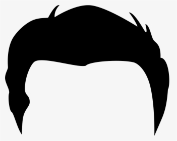 Male Short Hair Wig Shape - Boy Hair Clipart Black And White, HD Png Download, Transparent PNG