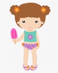 Girls Clipart Beach - Pool Party Girl Png, Transparent Png, Transparent PNG