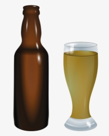 Beer, Alcohol, Drinking, Beverage, Wheat Beer Glass - Transparent Car Clipart Beer Bottle, HD Png Download, Transparent PNG